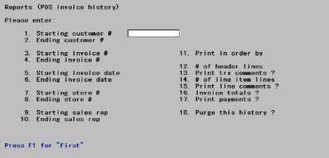 Introduction to Invoice History